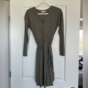 Splendid green wrap dress